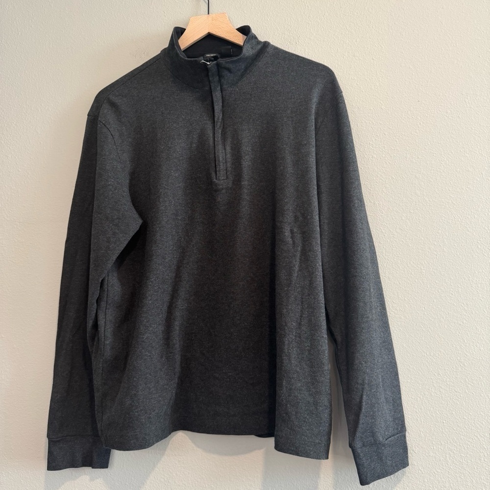 Hugo Boss 1/4 Zip Pullover Sweatshirt Pima Cotton L